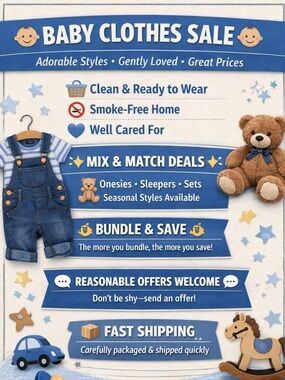Mixed Baby & Toddler Clothing Bundle - Everything 18mos & Under